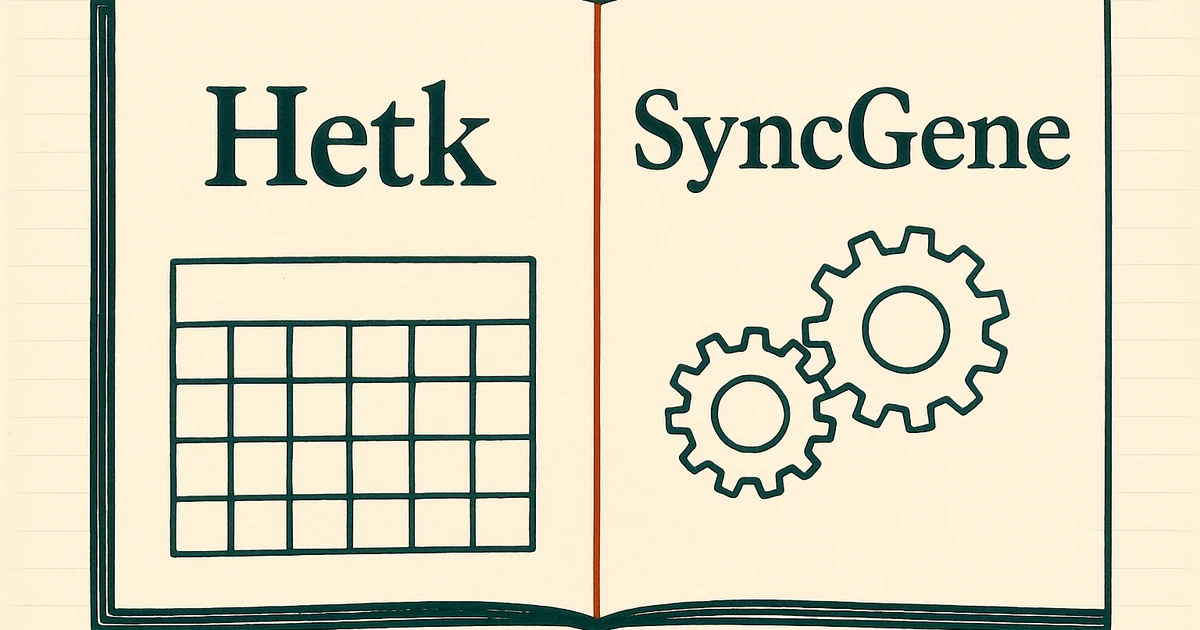 Hetk vs SyncGene comparison