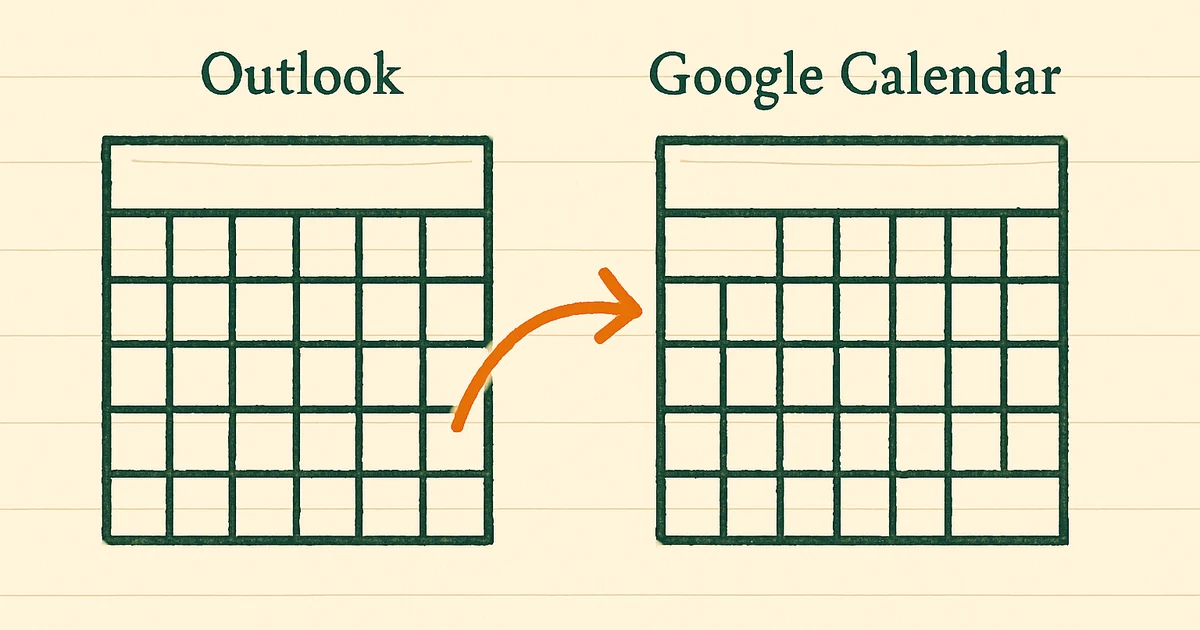 Outlook and Google Calendar sync